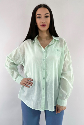 Chao 1030 Рубашка женская (One size мятный)