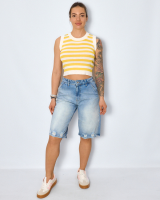 i8denim 52088 шорты джинсовые женские