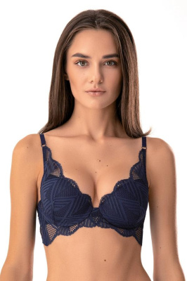 Jasmine 1018/85 Jeil Бюстгальтер push-up с формованными чашками (75C Blue)