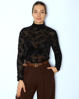 mila miss 8123 водолазка женская сетка