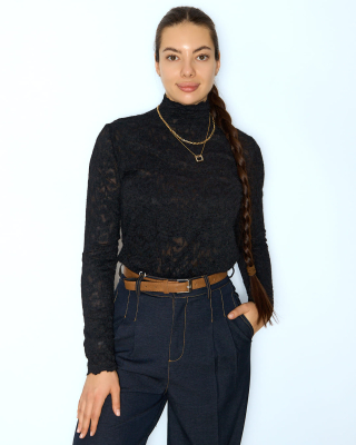 mila miss 8130 водолазка женская сетка