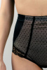 Orhideja 662-187 Трусы слипы высокие женские (42 Black/piony-912 )