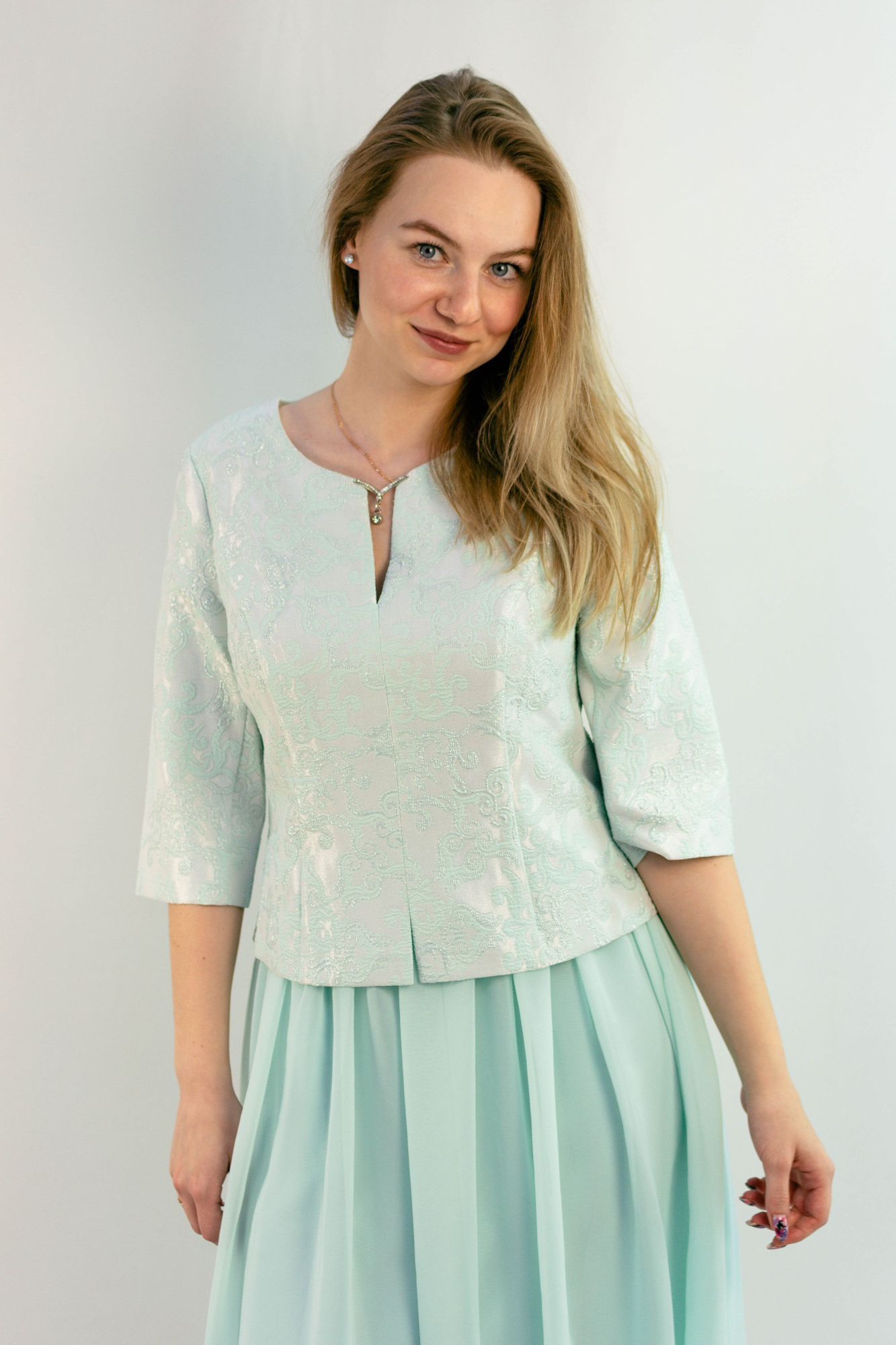 Polivar 2135 Платье женское (40 бирюзовый)