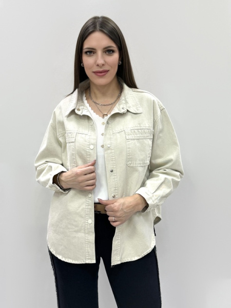 zhz 1509 рубашка женская джинсовая