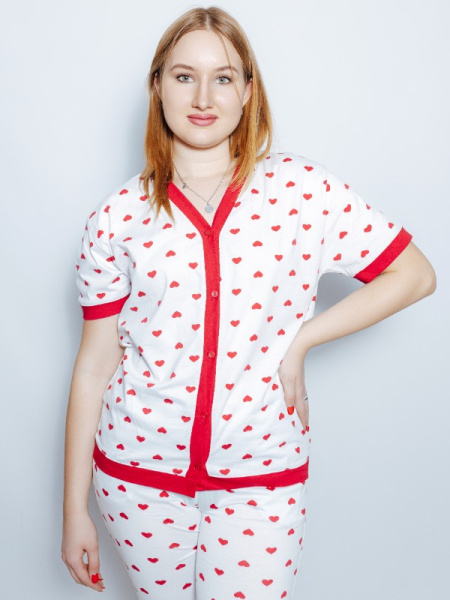 milana p-10295 пижама брюки, рубашка женская