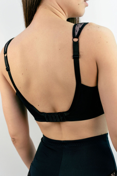 Orhideja 195-187 Бюстгальтер мягкая чашка без костей (85C Black/piony-912)