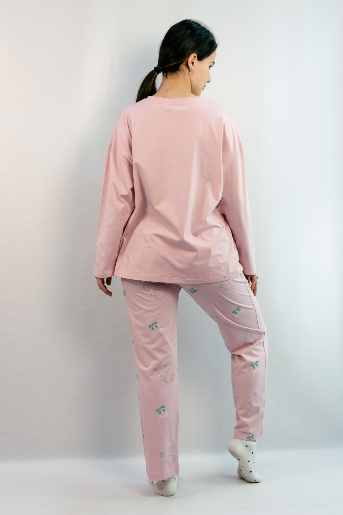 Qiangliyuan 3812 Пижама женская (onе size розовый)