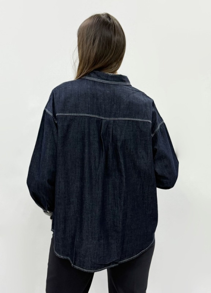 zhz 9033 рубашка женская джинсовая