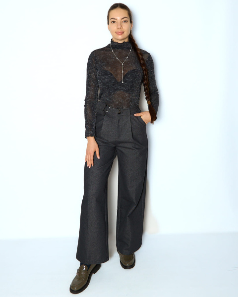 mila miss 8119 водолазка женская сетка