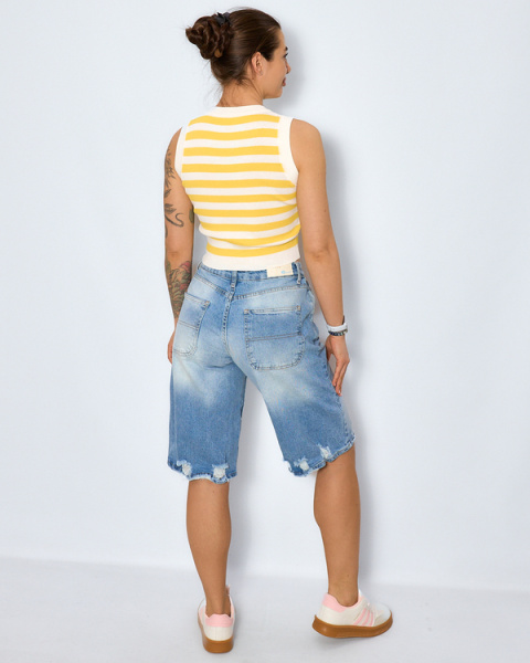 i8denim 52088 шорты джинсовые женские
