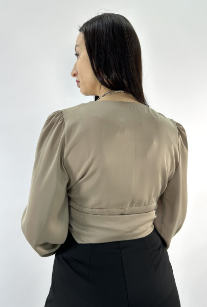 Fashion 1524 Блузка женская (42 бежевый)