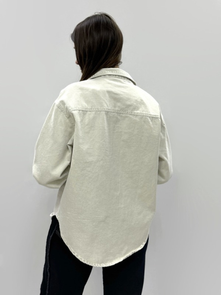 zhz 1509 рубашка женская джинсовая