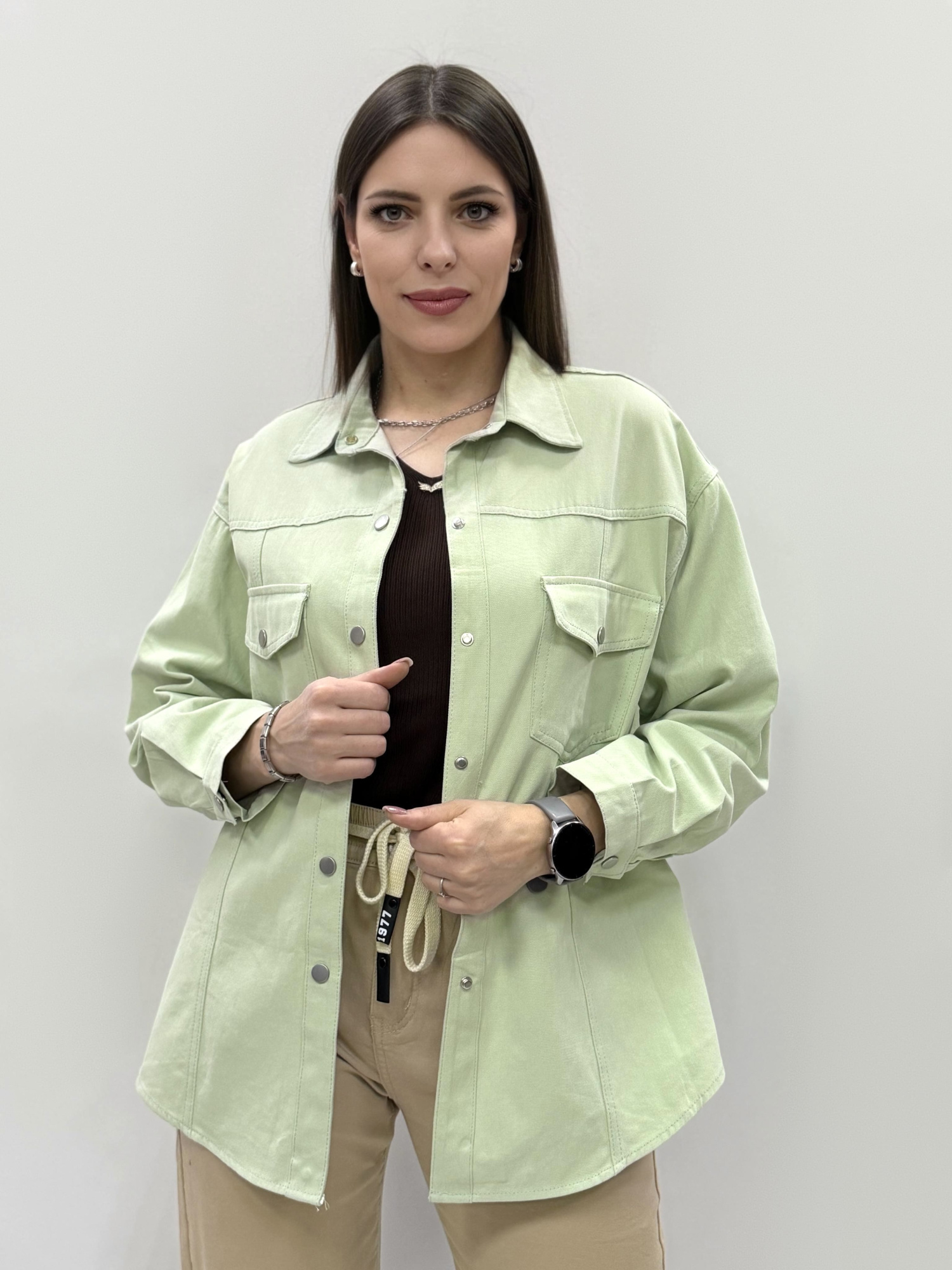 zhz f765 рубашка женская джинсовая