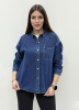 zhz 9033 рубашка женская джинсовая