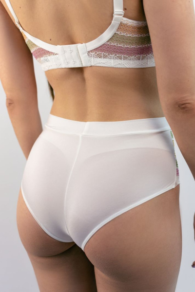 Nikol Djumon 313.28 Rainbow Трусы бразилиана женские (38 Ivory-0004)