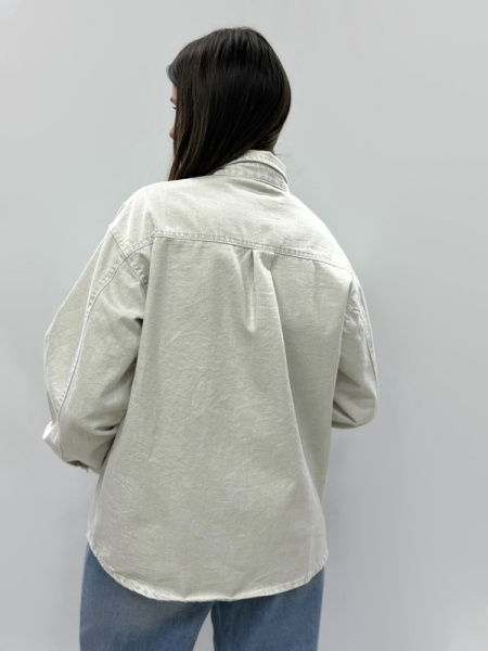 zhz 1377 рубашка женская джинсовая