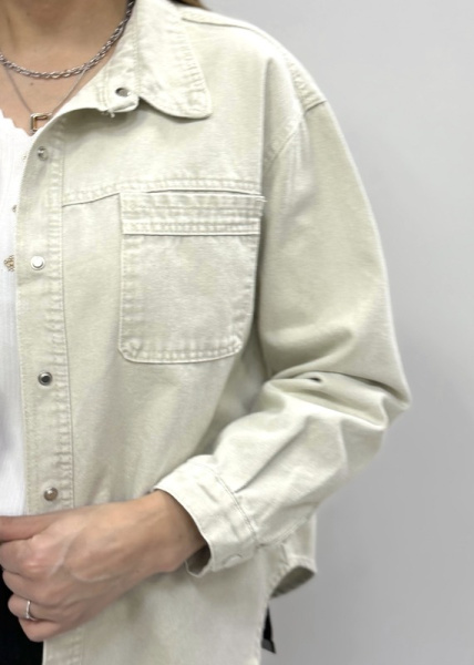 zhz 1509 рубашка женская джинсовая