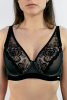 Nikol Djumon 174.19 Velvet Flora Бюстгальтер (75C Black-0170)