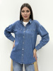 zhz 20211 рубашка женская джинсовая