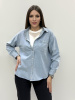 zhz 9033 рубашка женская джинсовая