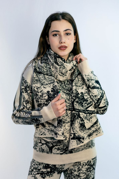badalek 1768 костюм женский с шарфом