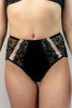 Orhideja 646-438 Трусы слипы высокие женские (46 Blackpiony-912)