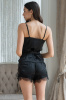Mia-Mia 3882 Windsor Пижама топ, шорты женская (XS черный)