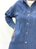 zhz 20211 рубашка женская джинсовая