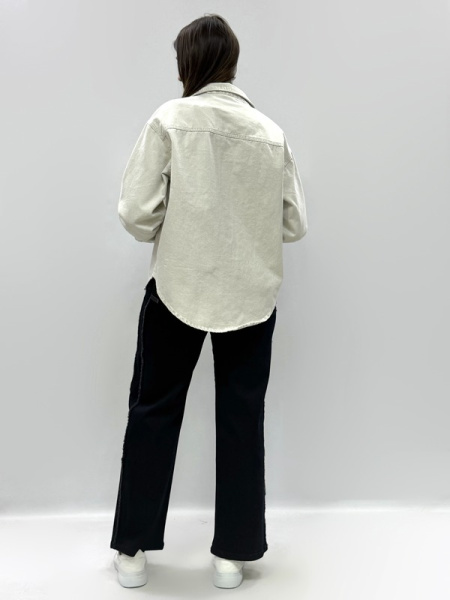 zhz 1509 рубашка женская джинсовая