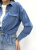 zhz 9082 рубашка женская джинсовая
