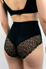 Orhideja 662-187 Трусы слипы высокие женские (42 Black/piony-912 )