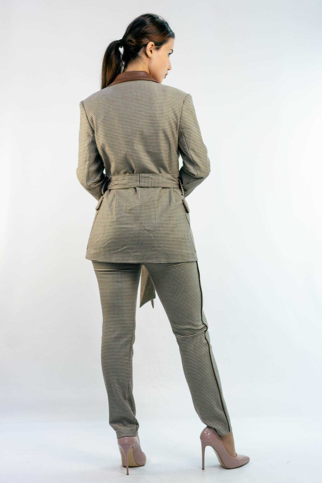 Esta Line 4347 Костюм пиджак, брюки женский (36 коричневый)