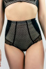Orhideja 662-187 Трусы слипы высокие женские (42 Black/piony-912 )