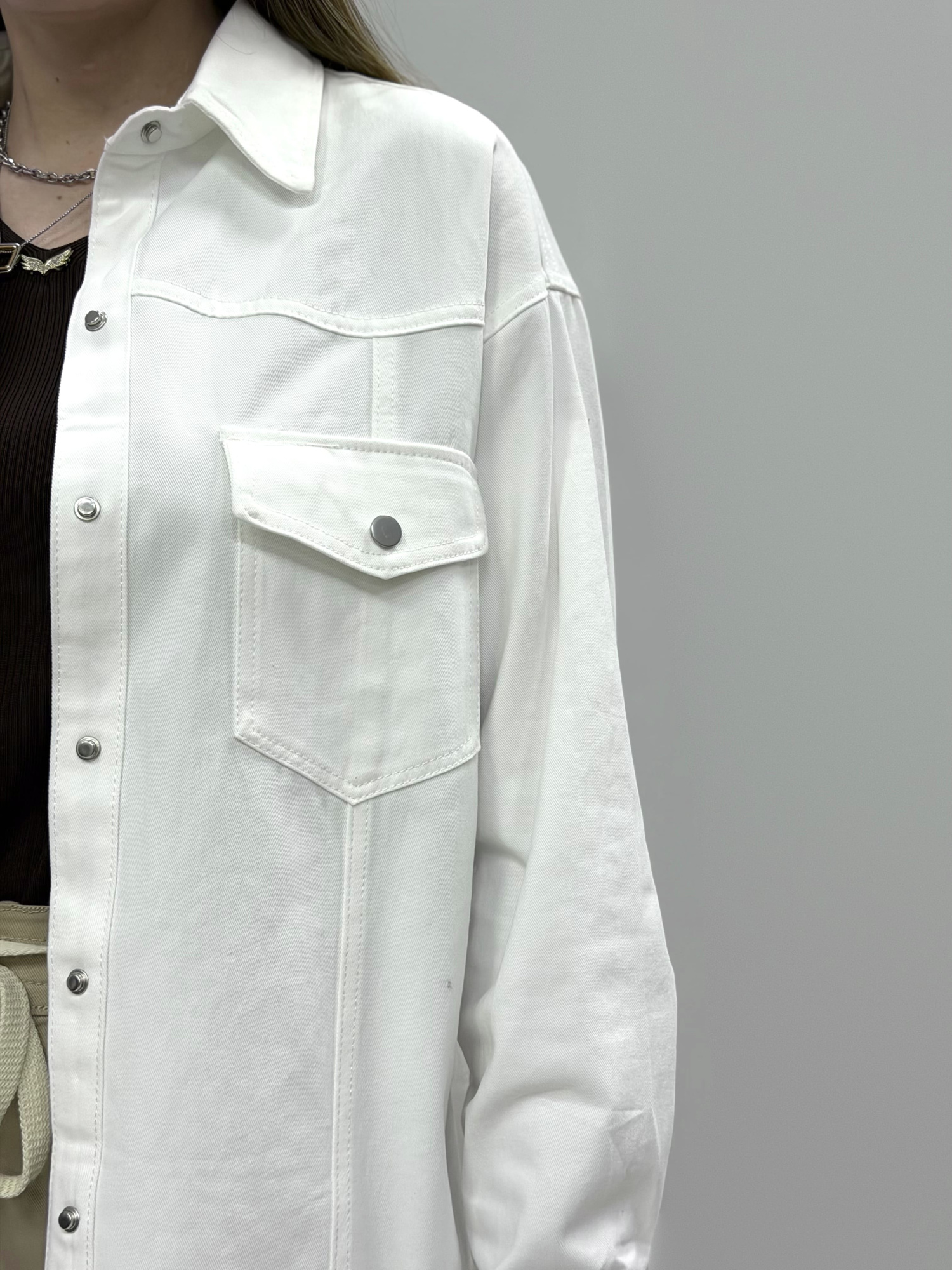 zhz f765 рубашка женская джинсовая