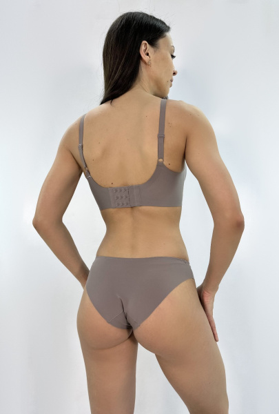 Annj 60394 Трусы слипы женские (XL кофейный)