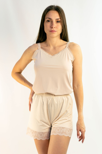 Fulaixun 8855 Трусы шорты женские (onesize бежевый)