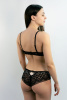 Orhideja 289-224 Трусы бразилиана женские (42 Black/piony-912 1)