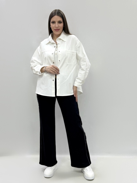 zhz f766 рубашка женская джинсовая